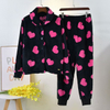 El pijama de felpa cálido OEKO-TEX establece ropa de dormir