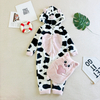 Kigurumi de bebé con capucha de felpa polar Oeko-tex con temática animal