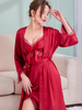 Pijama de satén suave y sedoso de poliéster, ideal para dormir, ropa interior, pijama relajante, elegante y atractivo en casa 