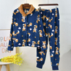 El pijama de felpa cálido OEKO-TEX establece ropa de dormir