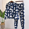 El pijama de felpa cálido OEKO-TEX establece ropa de dormir