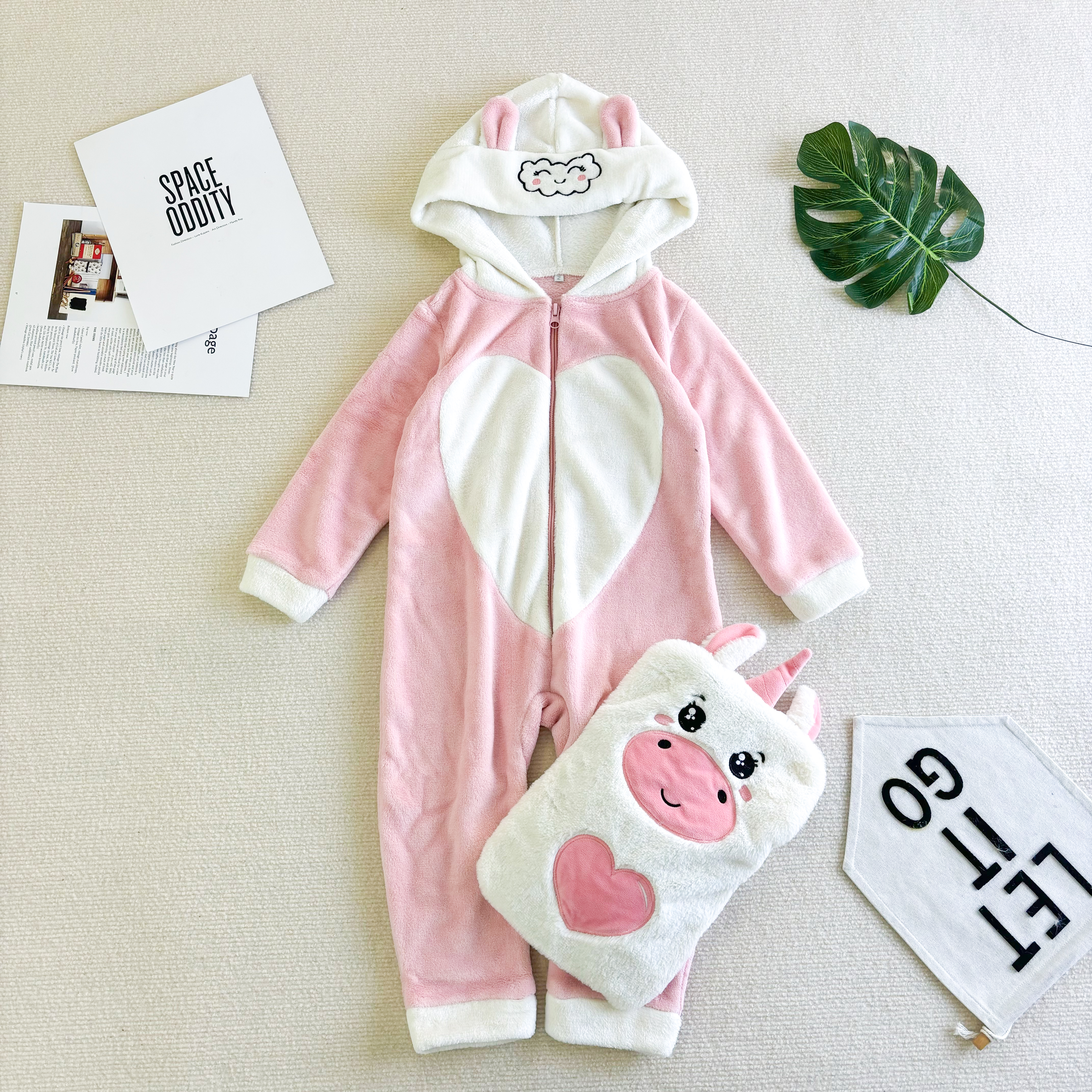 Kigurumi polar beb&eacute; animal certificado Oeko-tex