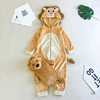 Kigurumi animal bebé con capucha de felpa polar Oeko-tex
