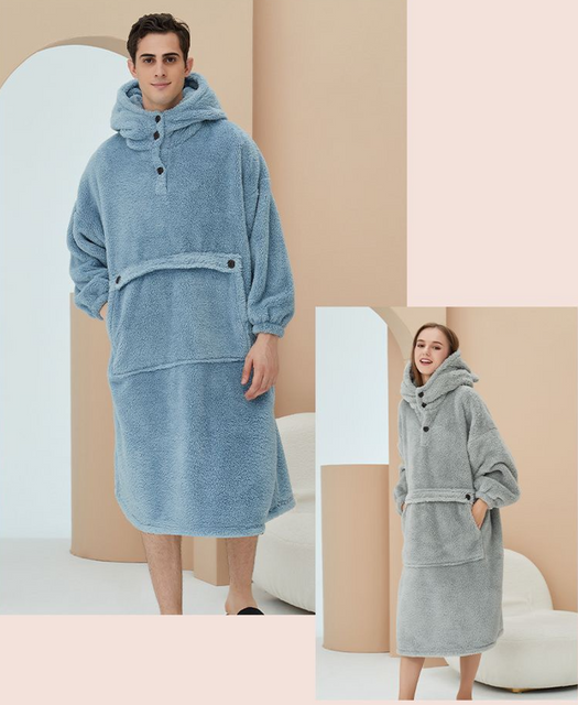 Sudadera con capucha ultrasuave de forro polar de gran tamaño para hombres y mujeres