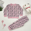 Conjunto de pijama de forro polar con temática animal adorable para niños pequeños 