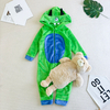 Kigurumi animal bebé con capucha de felpa polar Oeko-tex
