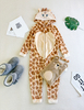 Kigurumi animal bebé con capucha de felpa polar Oeko-tex