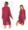 Ropa de dormir suave sedosa de las mujeres atractivas y elegantes de los pijamas del satén del poliéster buena para Lingerwear 