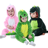 Mono encapuchado adorable de una pieza del dinosaurio del bebé de la felpa del paño grueso y suave para los niños Custome 