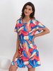 Ropa de dormir suave y ligera del camisón del loungewear del estampado de la mariposa del paño grueso y suave DTY de las mujeres 