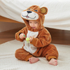 Conjunto de pijama Kigurumi de lana Coral Sherpa de franela con temática animal de primera calidad para niños y niños pequeños, Cosplay elegante, cálido, acogedor y divertido 
