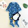 Kigurumi de bebé con capucha de felpa polar Oeko-tex para niños pequeños