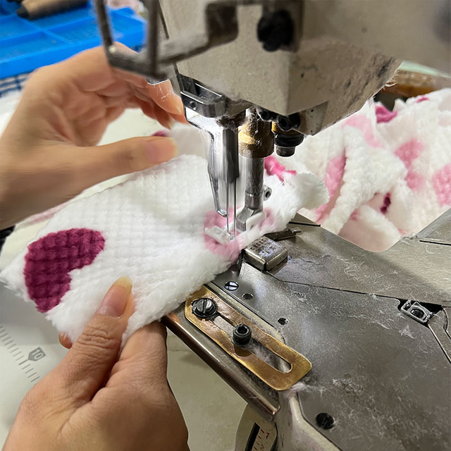 &aacute;rea de inspecci&oacute;n de calidad de pijamas