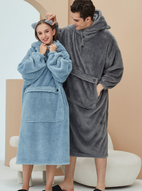 Sudadera con capucha ultrasuave de forro polar de gran tamaño para hombres y mujeres