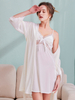 Pijama de satén suave y sedoso de poliéster, ideal para dormir, ropa interior, pijama relajante, elegante y atractivo en casa 
